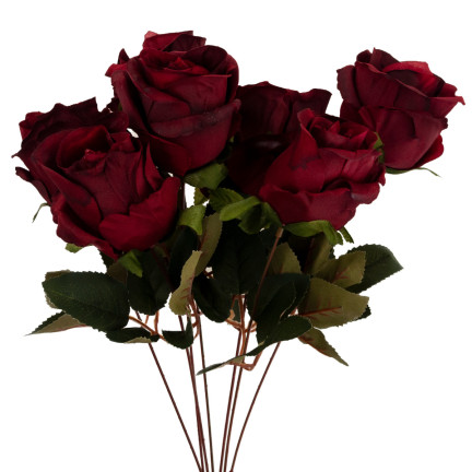 CV23816-6 STRAUSS VON 7 ROTEN ROSEN ROSE DICHT WIE LEBEN