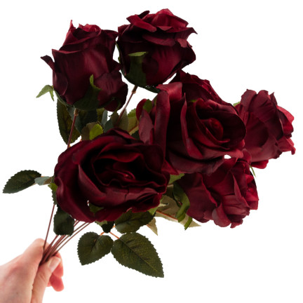 CV23816-6 STRAUSS VON 7 ROTEN ROSEN ROSE DICHT WIE LEBEN