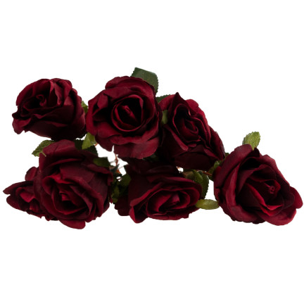CV23816-6 STRAUSS VON 7 ROTEN ROSEN ROSE DICHT WIE LEBEN