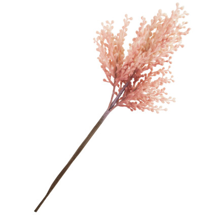 CV23906-2 GRAS ZWEIG DEKORATIVE ROSA KÜNSTLICHE DEKORATIVE FELD AUF FEDER FÜR VASE