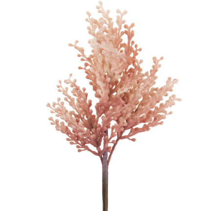 CV23906-2 GRAS ZWEIG DEKORATIVE ROSA KÜNSTLICHE DEKORATIVE FELD AUF FEDER FÜR VASE