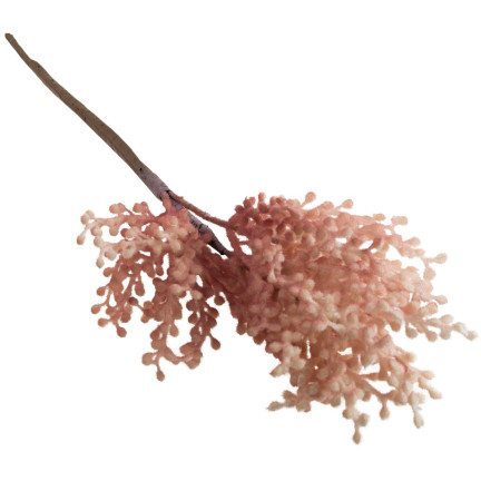 CV23906-2 GRAS ZWEIG DEKORATIVE ROSA KÜNSTLICHE DEKORATIVE FELD AUF FEDER FÜR VASE