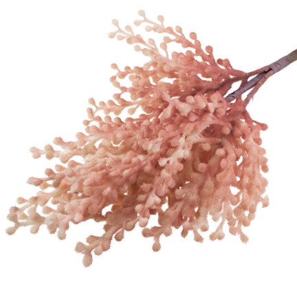 CV23906-2 GRAS ZWEIG DEKORATIVE ROSA KÜNSTLICHE DEKORATIVE FELD AUF FEDER FÜR VASE