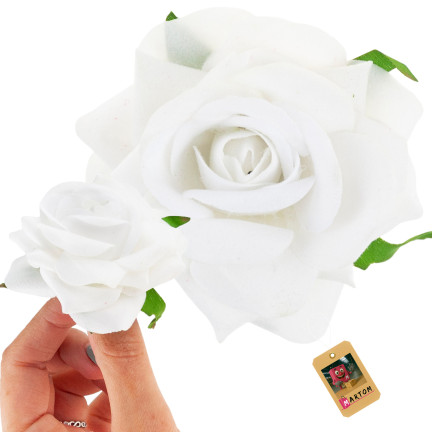 CV23968-1 ROSE PRODUKT SAMT BLUME KOPF REALISTISCH FÜR FLOWERBOXES SCHILF