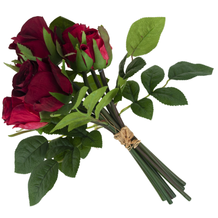 CV26349-7 STRAUSS ROTER VELOURSROSEN DICHTE ROSEN WIE DAS LEBEN SCHÖN IM STRAUSS ECHT
