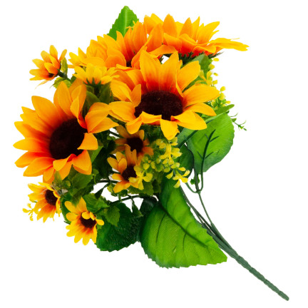 CV26503 Sonnenblume, Strauß aus künstlichen Sonnenblumen, Blumen für die Vase oder als Tischdekoration