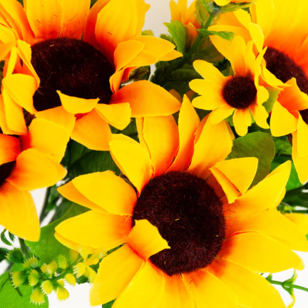 CV26503 Sonnenblume, Strauß aus künstlichen Sonnenblumen, Blumen für die Vase oder als Tischdekoration