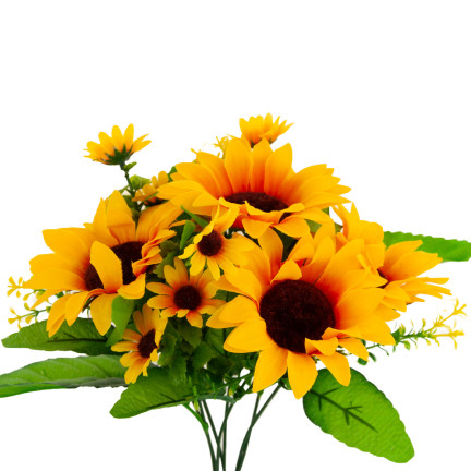 CV26503 Sonnenblume, Strauß aus künstlichen Sonnenblumen, Blumen für die Vase oder als Tischdekoration