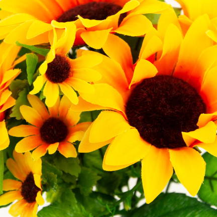 CV26503 Sonnenblume, Strauß aus künstlichen Sonnenblumen, Blumen für die Vase oder als Tischdekoration