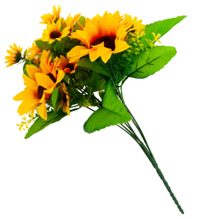 CV26503 Sonnenblume, Strauß aus künstlichen Sonnenblumen, Blumen für die Vase oder als Tischdekoration