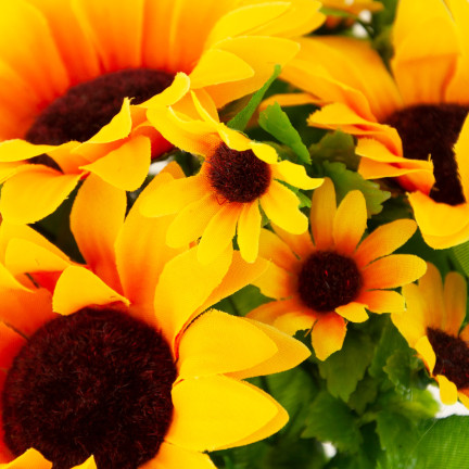 CV26503 Sonnenblume, Strauß aus künstlichen Sonnenblumen, Blumen für die Vase oder als Tischdekoration