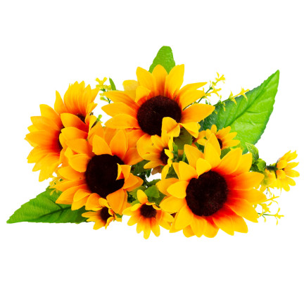 CV26503 Sonnenblume, Strauß aus künstlichen Sonnenblumen, Blumen für die Vase oder als Tischdekoration