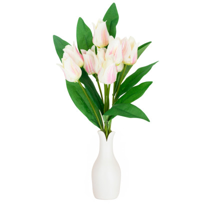 CV26811-2 GROSSER BLUMENBUNNENSTRAUSS X9 rosa KUNSTBLUMEN BLUMENBUNNENSTRAUSS