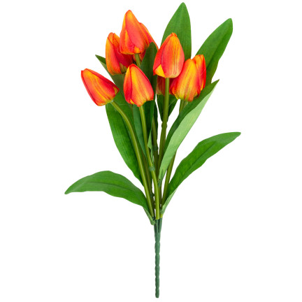 CV26813-3 TULPENSTRAUSS SCHÖN WIE LEBEN TULPEN ORANGE BLUMEN X9
