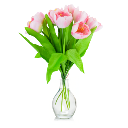 CV27020-5 TULIPAN BUNCH X9 rosa