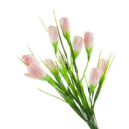 CV27023-2 Pulver Krokusse Krokus Strauß künstliche Blumen Frühling Dekoration Dekoration für Vase