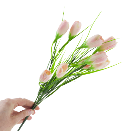 CV27023-2 Pulver Krokusse Krokus Strauß künstliche Blumen Frühling Dekoration Dekoration für Vase