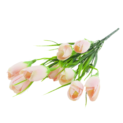 CV27023-2 Pulver Krokusse Krokus Strauß künstliche Blumen Frühling Dekoration Dekoration für Vase