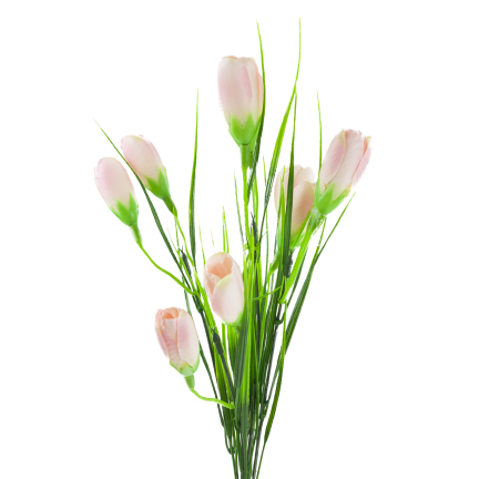 CV27023-2 Pulver Krokusse Krokus Strauß künstliche Blumen Frühling Dekoration Dekoration für Vase