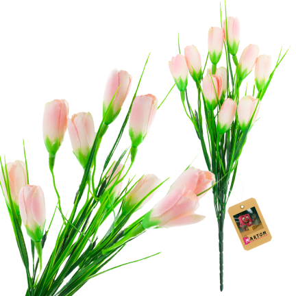 CV27023-2 Pulver Krokusse Krokus Strauß künstliche Blumen Frühling Dekoration Dekoration für Vase