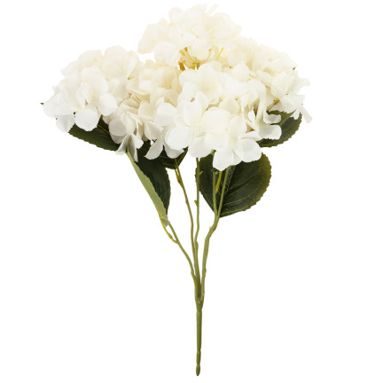 CV28571-1 HORTENSIE DICHTEN SCHÖNEN STRAUSS VON HORTENSIEN KÜNSTLICHE BLUMEN WIE LIVE-WEISS X5