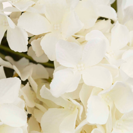 CV28571-1 HORTENSIE DICHTEN SCHÖNEN STRAUSS VON HORTENSIEN KÜNSTLICHE BLUMEN WIE LIVE-WEISS X5