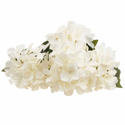 CV28571-1 HORTENSIE DICHTEN SCHÖNEN STRAUSS VON HORTENSIEN KÜNSTLICHE BLUMEN WIE LIVE-WEISS X5