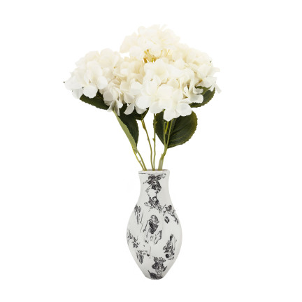 CV28571-1 HORTENSIE DICHTEN SCHÖNEN STRAUSS VON HORTENSIEN KÜNSTLICHE BLUMEN WIE LIVE-WEISS X5
