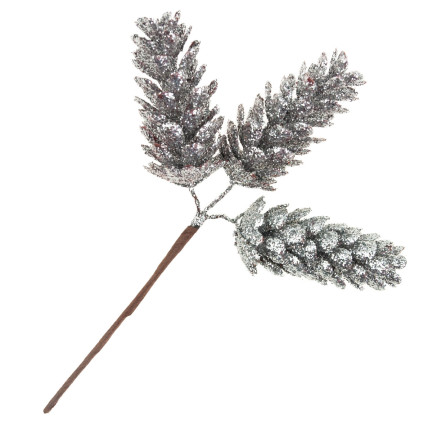 CV29786-1 PICKET HISSEL 3pcs Silber für Weihnachtsbaum für Brokat Stroboscope