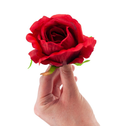 CV31206-22 ROSE PRODUKT ROSEN BLUME KOPF KÜNSTLICHE BLUMEN WIE LIVE-ROT