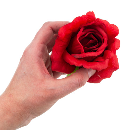 CV31206-22 ROSE PRODUKT ROSEN BLUME KOPF KÜNSTLICHE BLUMEN WIE LIVE-ROT