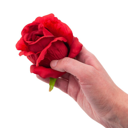 CV31206-22 ROSE PRODUKT ROSEN BLUME KOPF KÜNSTLICHE BLUMEN WIE LIVE-ROT
