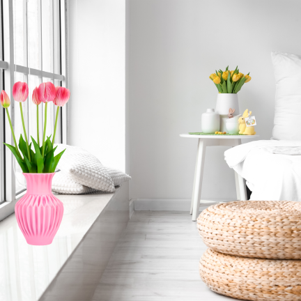 CV31218-7 BUCHASE VON TULIPS GUMA PUSH x 5 REALISTISCH PERFORIERT rosa