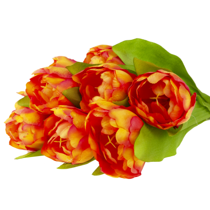 CV31227-2 Tulpenstrauß, künstliche Tulpen in einem Strauß, Frühlingskomposition