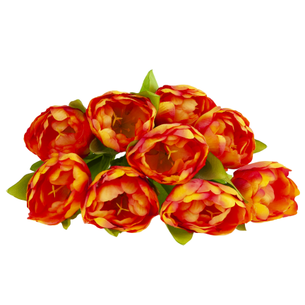 CV31227-2 Tulpenstrauß, künstliche Tulpen in einem Strauß, Frühlingskomposition