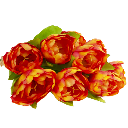 CV31227-2 Tulpenstrauß, künstliche Tulpen in einem Strauß, Frühlingskomposition