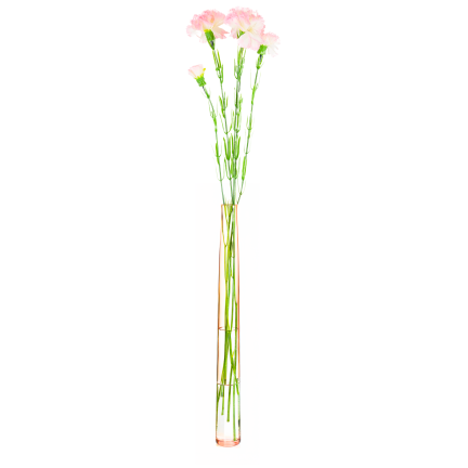 Nelkenzweig, Nelkensträußchen, Kunstblumen, naturgetreu, rosa, 60 cm