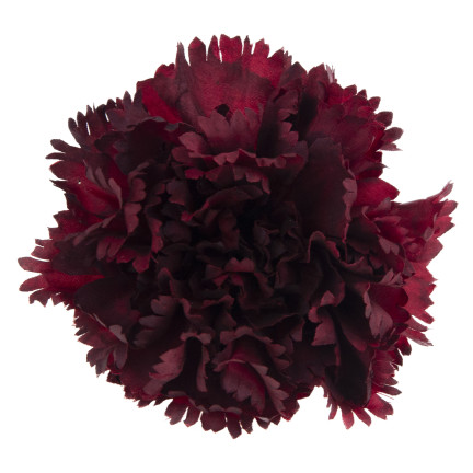 CV31484-20 Nelke Blume Kopf künstliche Blumen wie Live für Kopfbedeckungen Maroon