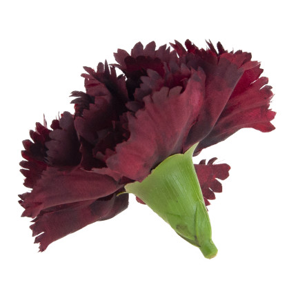 CV31484-20 Nelke Blume Kopf künstliche Blumen wie Live für Kopfbedeckungen Maroon