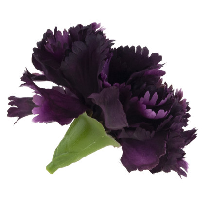 CV31484-22 Nelke Produkt Kopf künstliche Blumen wie Live für Kopfbedeckungen lila