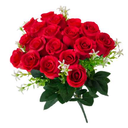 CV31493-4 STRAUSS VON 18 ROSEN ALS LIVE SCHÖNE ROSEN IM STRAUSS DEKORATIVE DICHT