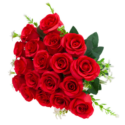 CV31493-4 STRAUSS VON 18 ROSEN ALS LIVE SCHÖNE ROSEN IM STRAUSS DEKORATIVE DICHT