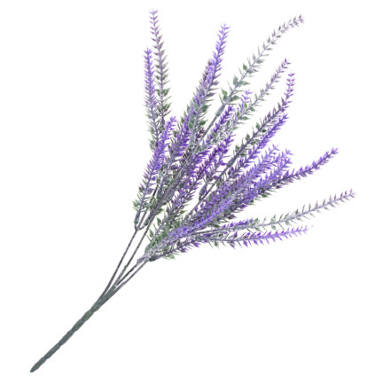 CV31717 Lavendel – Strauß aus künstlichem Lavendel, Zweige, 5 Stück, künstliche Blumen, naturgetreu