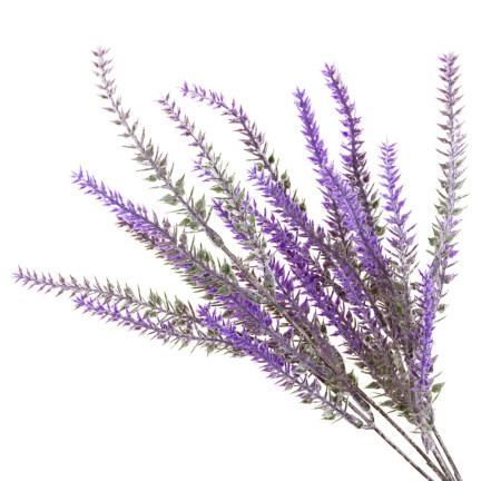 CV31717 Lavendel – Strauß aus künstlichem Lavendel, Zweige, 5 Stück, künstliche Blumen, naturgetreu
