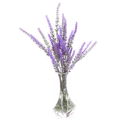 CV31717 Lavendel – Strauß aus künstlichem Lavendel, Zweige, 5 Stück, künstliche Blumen, naturgetreu