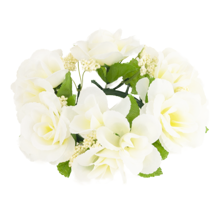 Dekorativer Rosenkranz, Rosen im Kranz, Frühlingsdekoration, Ostern