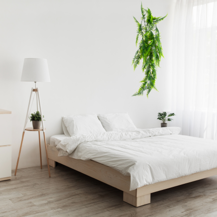 CV32617 ÜBERHÄNGENDER KÜNSTLICHER FARN 85 CM DICHT INDOOR HÄNGEPFLANZE DEKORATIV