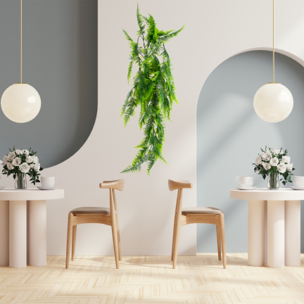 CV32617 ÜBERHÄNGENDER KÜNSTLICHER FARN 85 CM DICHT INDOOR HÄNGEPFLANZE DEKORATIV