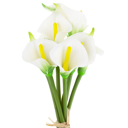 CV32651 KÜNSTLICHE BLUMEN KALIE Blumenstrauß für Vase für CMENTARY Schilfstrauß