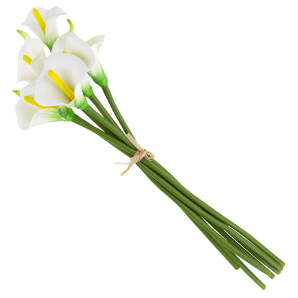 CV32651 KÜNSTLICHE BLUMEN KALIE Blumenstrauß für Vase für CMENTARY Schilfstrauß
